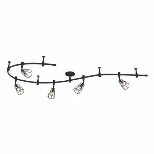 Best Deal Patriot Lighting® Alexio Black 5-Light Flexible Track Light>* Flash Sale