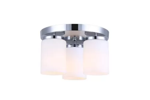 Best Deal Patriot Lighting® Bulvi Chrome 3-Light Flush Mount Ceiling Light>* Hot