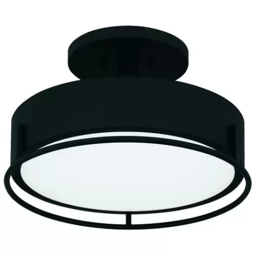 Best Deal Patriot Lighting® Devak Matte Black Integrated Led Semi-Flush Mount Ceiling Light>* New