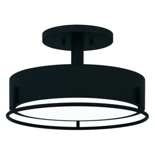 Best Deal Patriot Lighting® Devak Matte Black Integrated Led Semi-Flush Mount Ceiling Light>* New