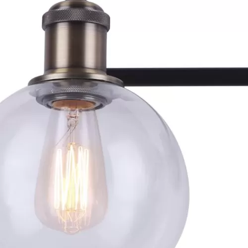 Best Deal Patriot Lighting® Karris Matte Black & Gold 3-Light Vanity Light>* Outlet