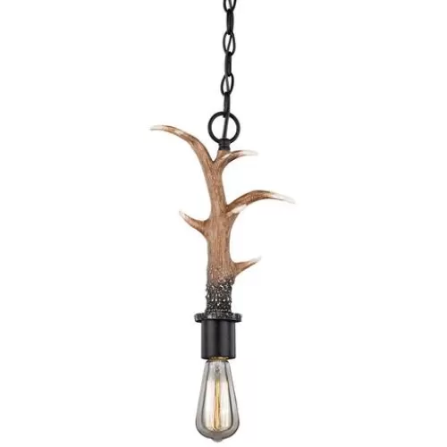 Best Deal Patriot Lighting® Norwood Black Walnut 1-Light Mini Pendant>* Sale