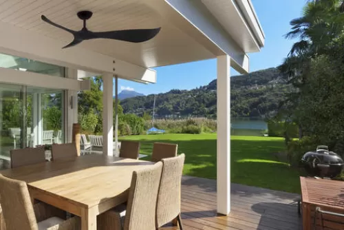 Best Pirce Patriot Lighting™ Gannon 56″ Black Indoor/Outdoor Ceiling Fan>* Clearance