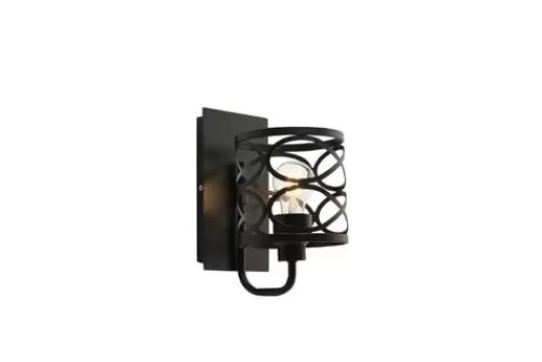 Best Pirce Patriot Lighting® Phinny Matte Black 1-Light Indoor Wall Light>* Best Sale