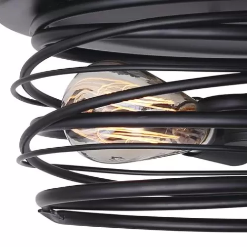 Best Pirce Patriot Lighting® Ryland Matte Black 2-Light Flush Mount Ceiling Light>* Best