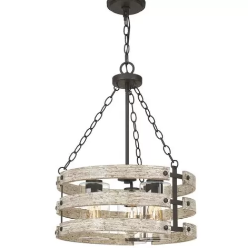 Best Reviews Of Patriot Lighting® Elegant Home Darring Matte Black & Faux Wood 3-Light Pendant>* Store