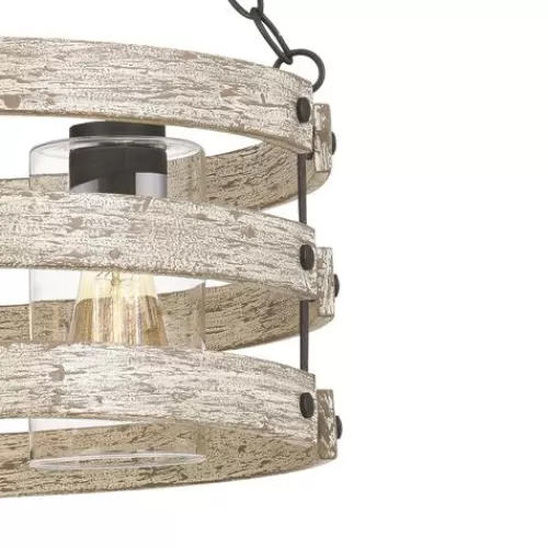 Best Reviews Of Patriot Lighting® Elegant Home Darring Matte Black & Faux Wood 3-Light Pendant>* Store