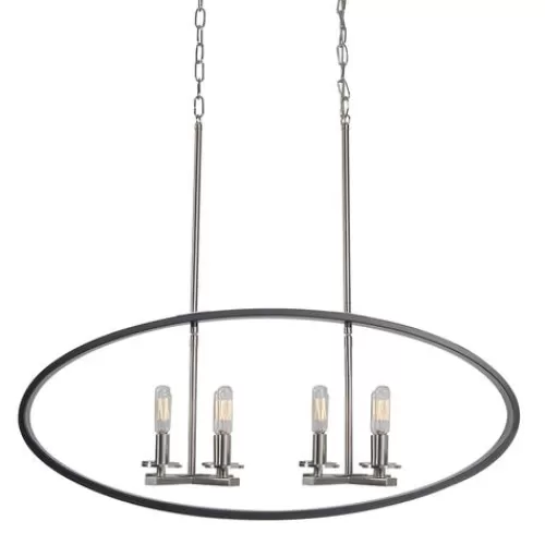 Best Reviews Of Patriot Lighting Elegant Home Patriot Lighting® Elegant Home Della Black And Brushed Nickel 8 Light Island Light>* Sale