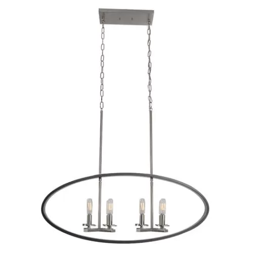 Best Reviews Of Patriot Lighting Elegant Home Patriot Lighting® Elegant Home Della Black And Brushed Nickel 8 Light Island Light>* Sale