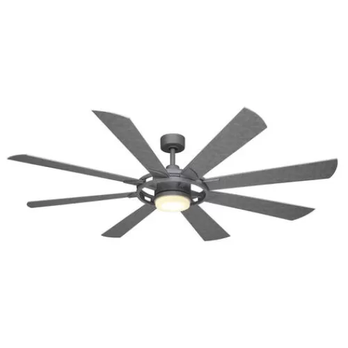 Best Sale Patriot Lighting™ Holland 68″ Painted Galvanized Indoor/Outdoor Integrated Led Ceiling Fan>* Flash Sale