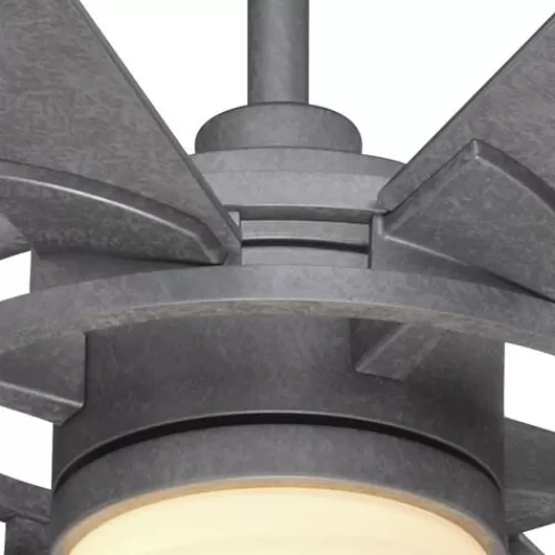 Best Sale Patriot Lighting™ Holland 68″ Painted Galvanized Indoor/Outdoor Integrated Led Ceiling Fan>* Flash Sale