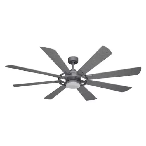 Best Sale Patriot Lighting™ Holland 68″ Painted Galvanized Indoor/Outdoor Integrated Led Ceiling Fan>* Flash Sale