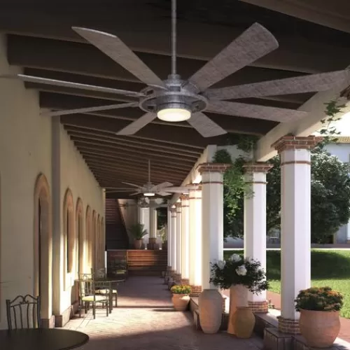 Best Sale Patriot Lighting™ Holland 68″ Painted Galvanized Indoor/Outdoor Integrated Led Ceiling Fan>* Flash Sale