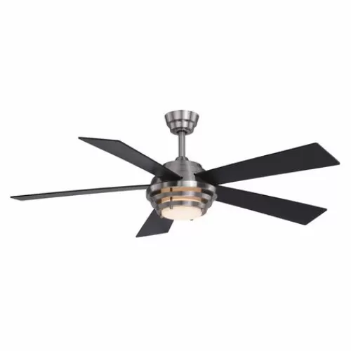 Brand New Patriot Lighting™ Kyoto 52″ Brushed Nickel Indoor Integrated Led Ceiling Fan>* Cheap