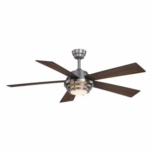 Brand New Patriot Lighting™ Kyoto 52″ Brushed Nickel Indoor Integrated Led Ceiling Fan>* Cheap