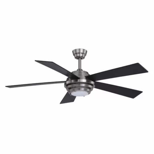 Brand New Patriot Lighting™ Kyoto 52″ Brushed Nickel Indoor Integrated Led Ceiling Fan>* Cheap