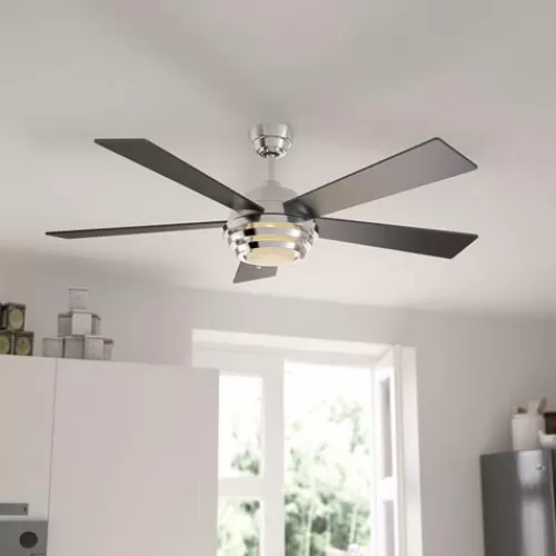 Brand New Patriot Lighting™ Kyoto 52″ Brushed Nickel Indoor Integrated Led Ceiling Fan>* Cheap