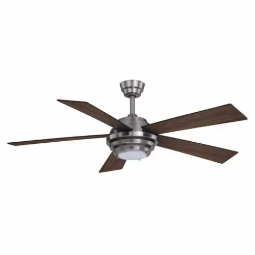 Brand New Patriot Lighting™ Kyoto 52″ Brushed Nickel Indoor Integrated Led Ceiling Fan>* Cheap