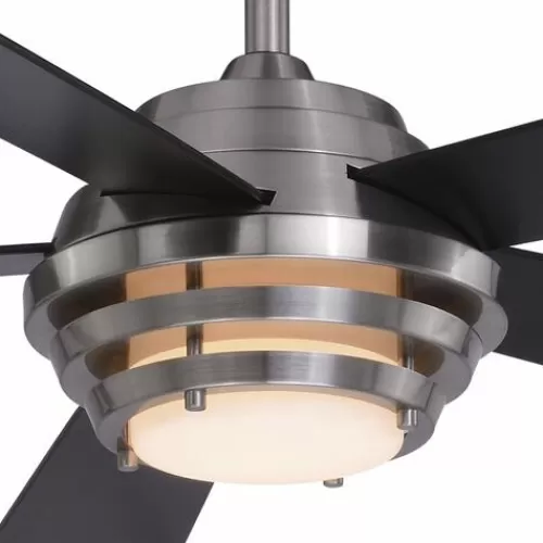 Brand New Patriot Lighting™ Kyoto 52″ Brushed Nickel Indoor Integrated Led Ceiling Fan>* Cheap