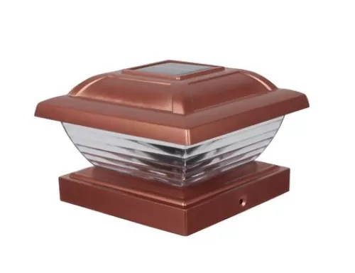 Buy Patriot Lighting® Solar Led Copper Jolene Post Cap Light 4-Pack>* Store