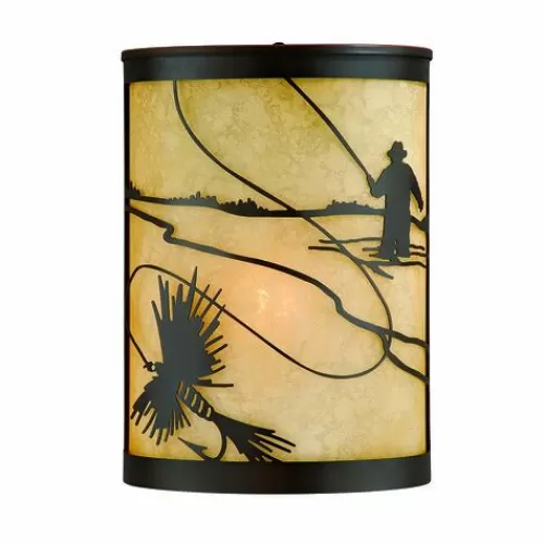 Cheap Patriot Lighting® Fly Fish Burnished Bronze Outdoor Wall Light>* Outlet
