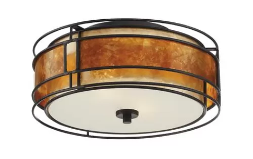 Deals Patriot Lighting® Lorenzo Bronze 2-Light Flush Mount Ceiling Light>* Sale