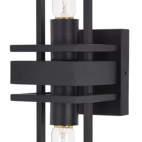 Flash Sale Patriot Lighting® Marquis Matte Black 2 Light Wall Light>* Flash Sale