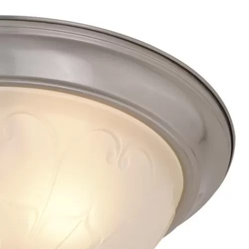 Flash Sale Patriot Lighting® Paula Satin Nickel 2-Light Flush Mount Ceiling Light – 2 Pack>* Store