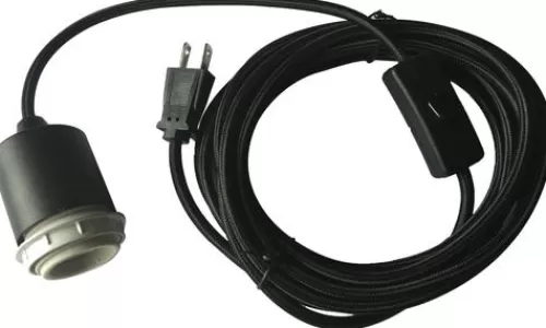 Outlet Patriot Lighting 15-1/2′ Hanging Black Textile Pendant Light Cord Kit>* Shop
