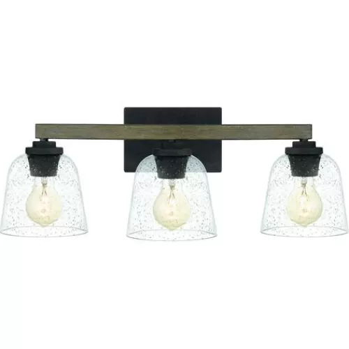 Outlet Patriot Lighting® Danae Matte Black 3-Light Vanity Light>* Shop