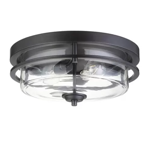 Wholesale Patriot Lighting® Joska Matte Black 2-Light Flush Mount Ceiling Light>* Flash Sale